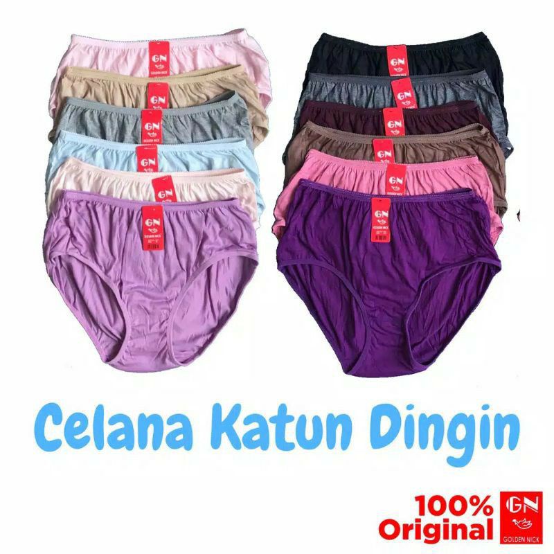 CELANA DALAM WANITA GOLDEN NICK 937/939  HARGA PER 6/12.pcs  UK M-L-XL-XXL