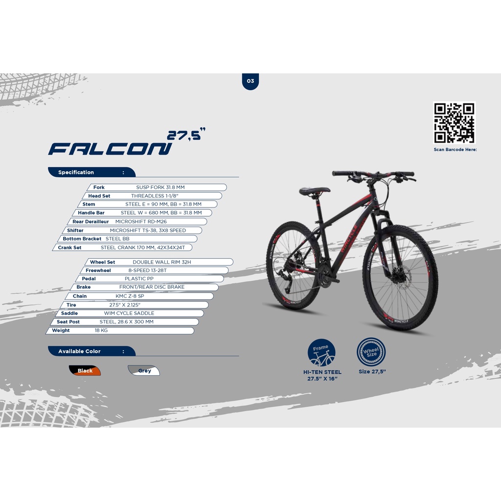 SEPEDA GUNUNG / MTB 27.5" WIM CYCLE FALCON