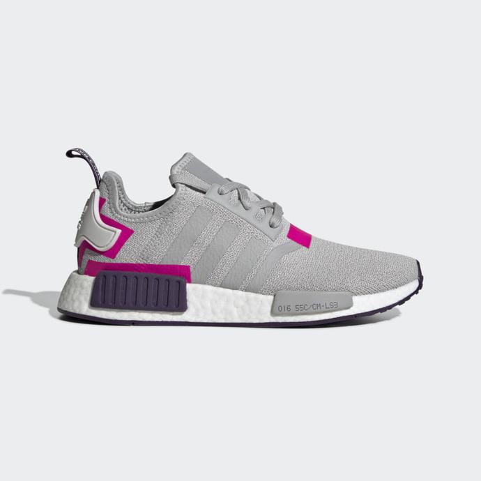 Pengiriman Cepat Adidas NMD R1 Grey Two Shock Pink Footwear White Original BARANG BAGUS