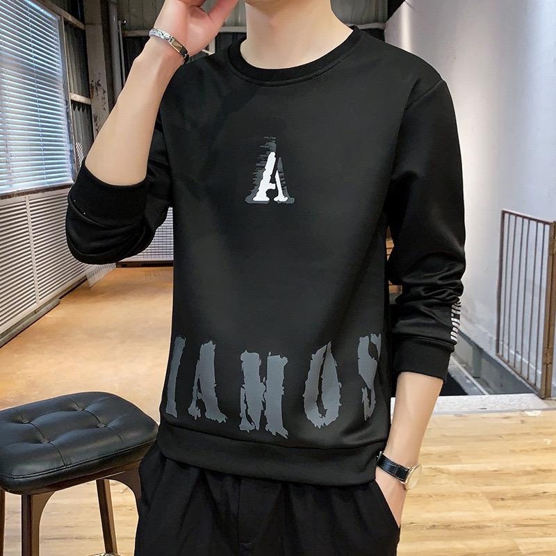 ATASAN BAJU PRIA LENGAN PANJANG KAOS DISTRO COWOK AIMOS FASHION MOTIF KEKINIAN