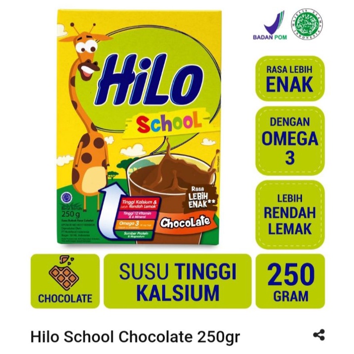 

Hilo school chocolate 250gr