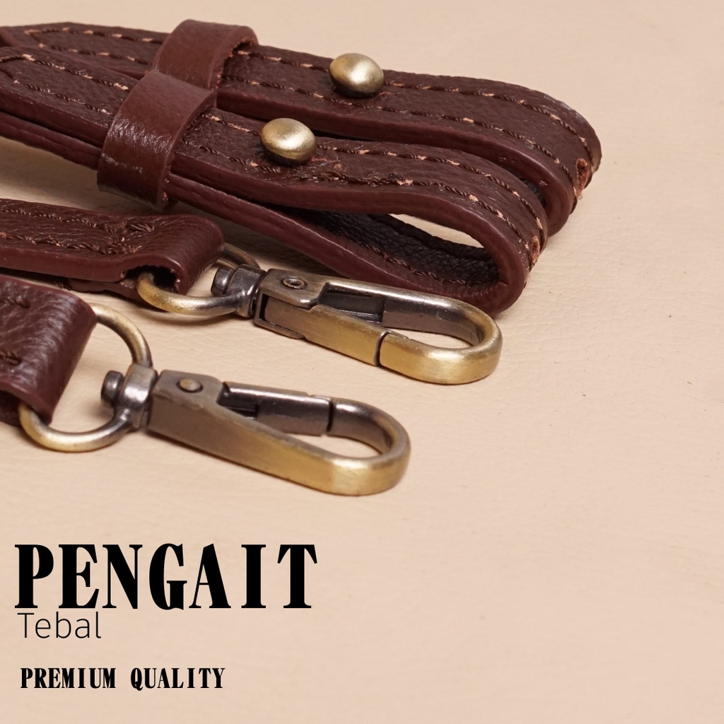 Tali Tas Strap Set Nirnia Bisa Untuk Satchel Selempang Hand Bag Kulit Asli 1.5 cm