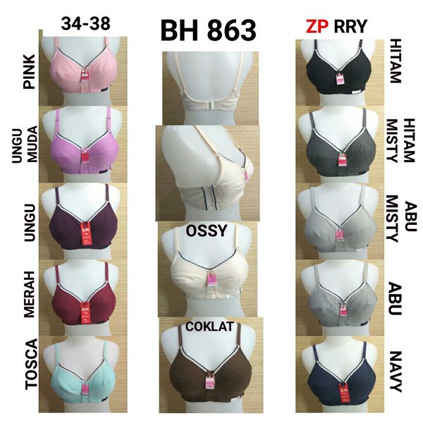 BH Golden Nick Sport GN 863 Wanita Dewasa | Sport Bra GN Goldennick Tanpa Kawat Busa Tipis | Sguna