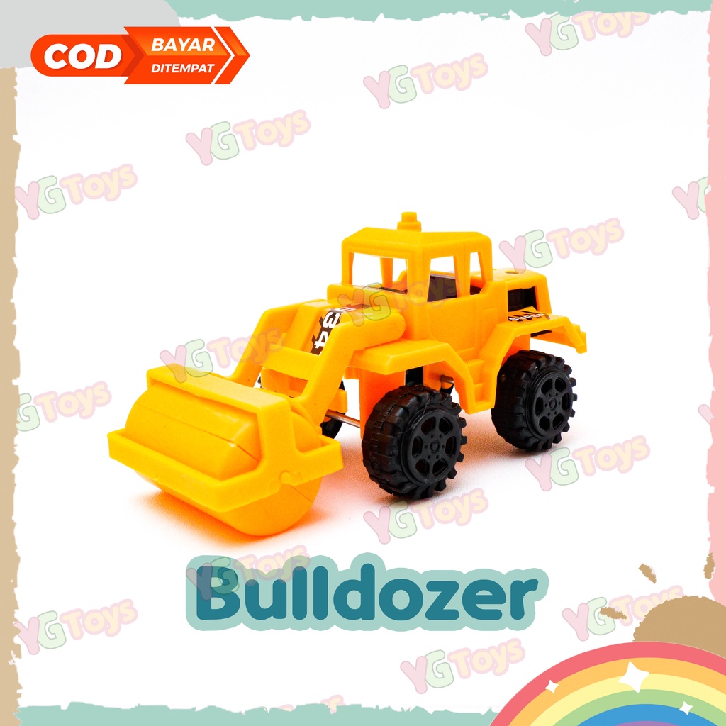 YGtoys Mainan Mobil Mobilan Konstruksi Set Construction Contruction Excavator Beko Bulldozer Crane ISI 6 Pcs