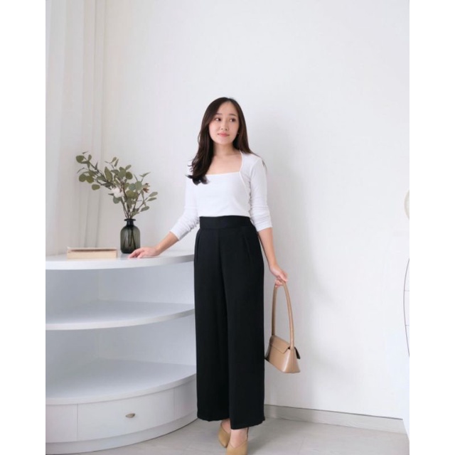 Celana Pants kulot Flowy Comfy Standar