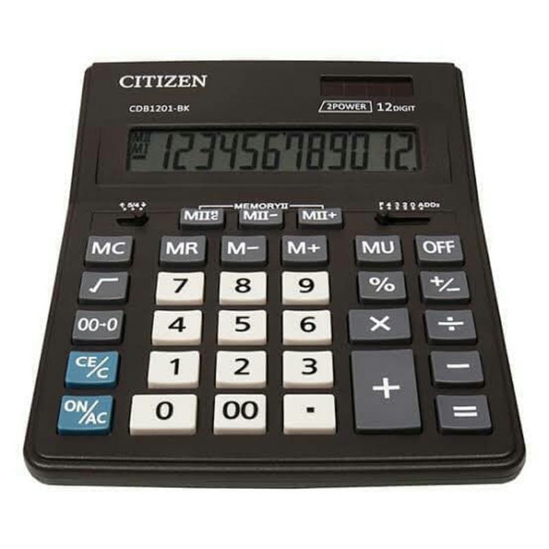 

ORIGINAL Citizen Calculator CDB1201 - Kalkulator Meja Office 12 Digits