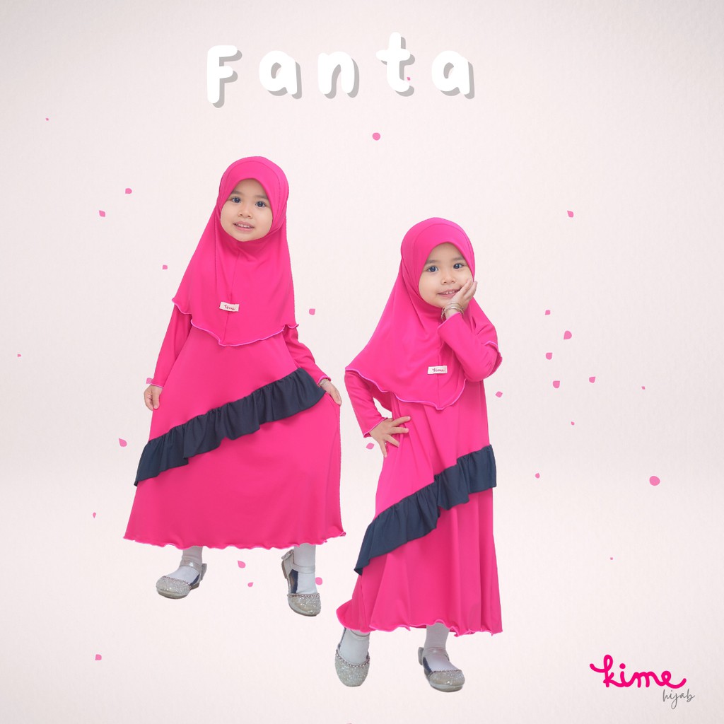 Kimehijab Gamis anak perempuan Syari KHADIJAH ( gamis + hijab )