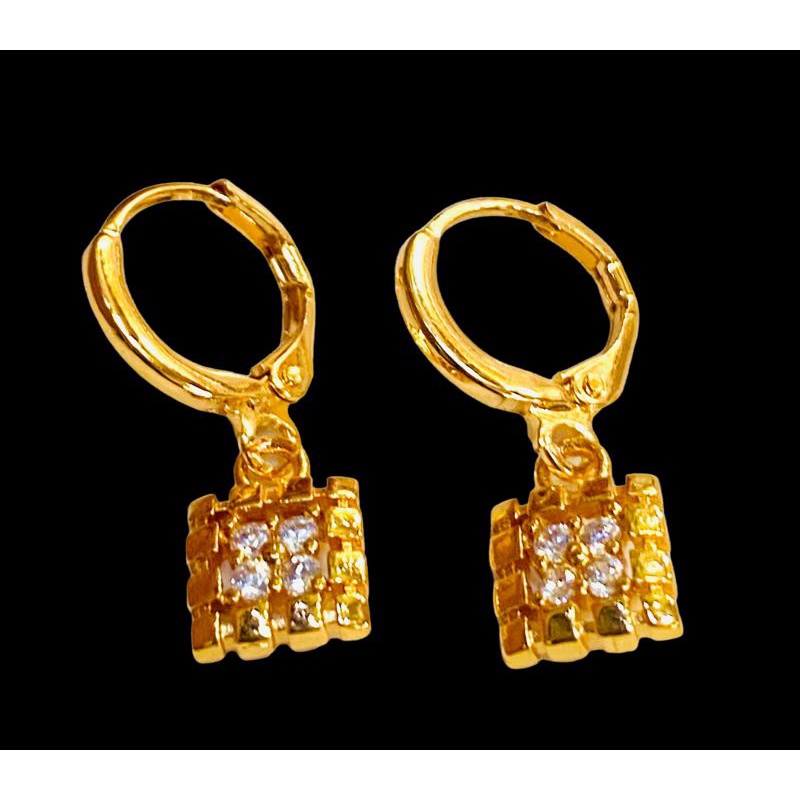 anting permata gantung //anting jurai//anting wanita