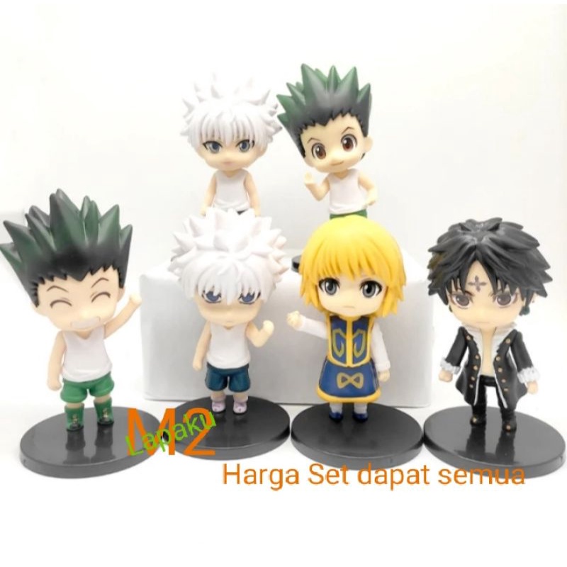 ACTION FIGURE HUNTER X HUNTER KILUA KURAPIKA GON SET 6PCS