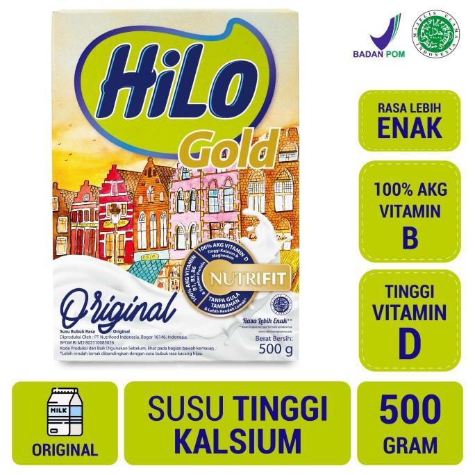 

HiLo Gold Plain (Original) 500gr - Susu Tinggi Kalsium