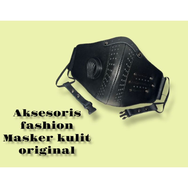 masker rider kulit asli / masker berkendara anti debu / masker asli kulit 100% original masker motor