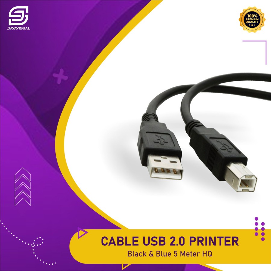 [JaVis] Kabel USB Printer 5M Kabel Printer 5M USB 2.0 panjang 5 meter