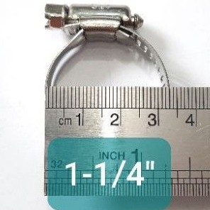 Hose Clamp Klem Selang Stainless 1-1/4inci / Selang Fleksibel (D4155)
