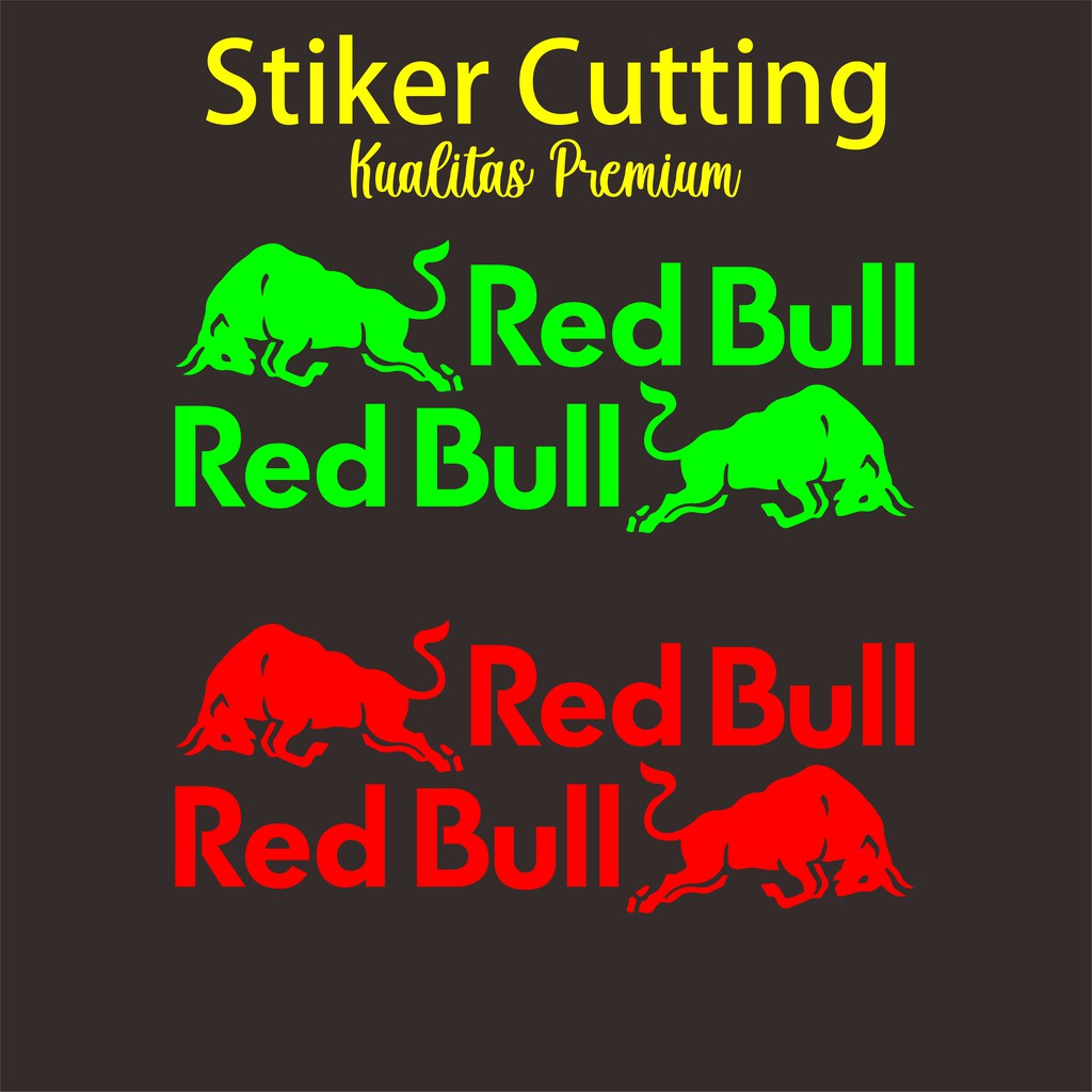 Stiker Helm Red Bull Stiker Helm