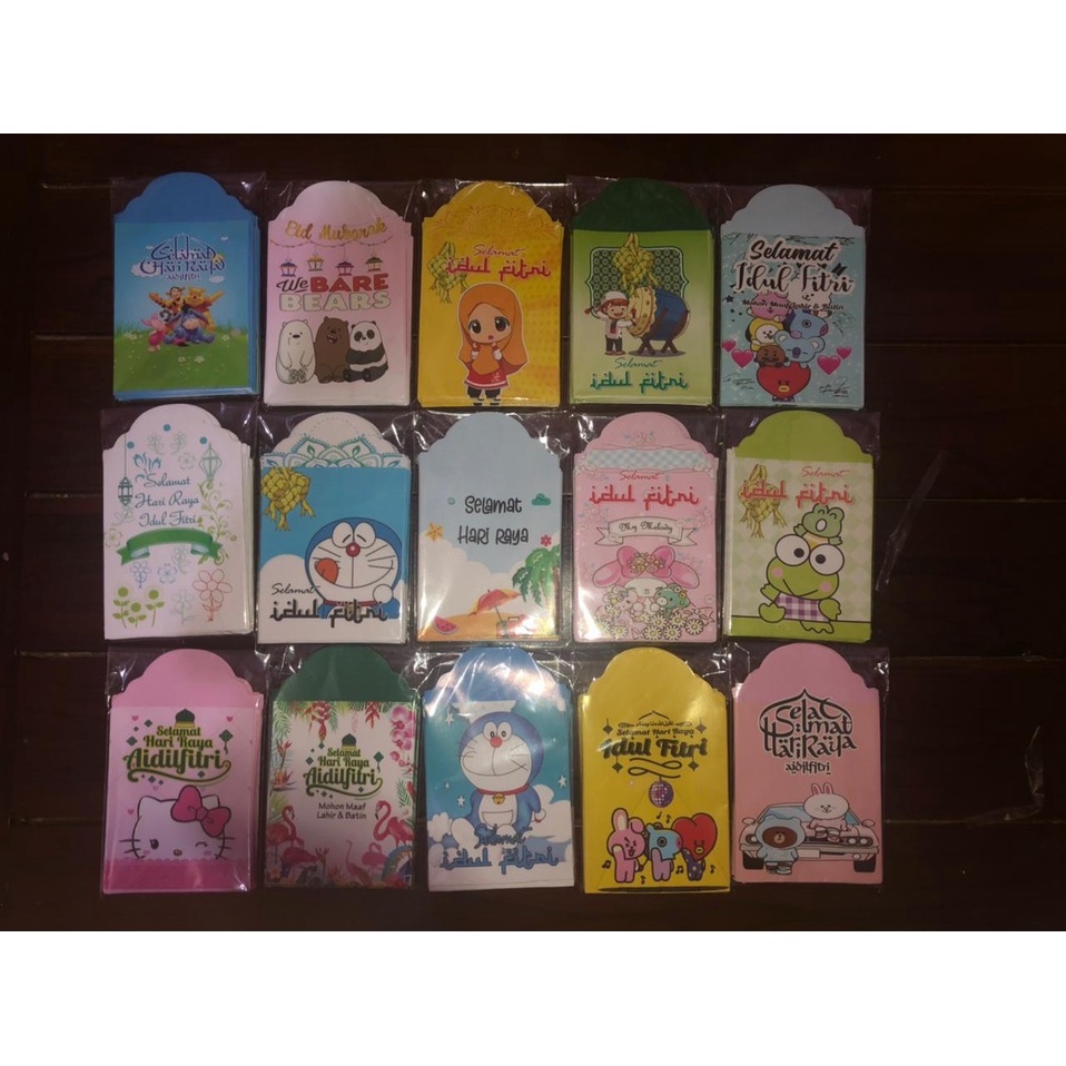 

Amplop Lebaran Karakter Medium Viral 50 PCS Ukuran 7 cm x 12 cm