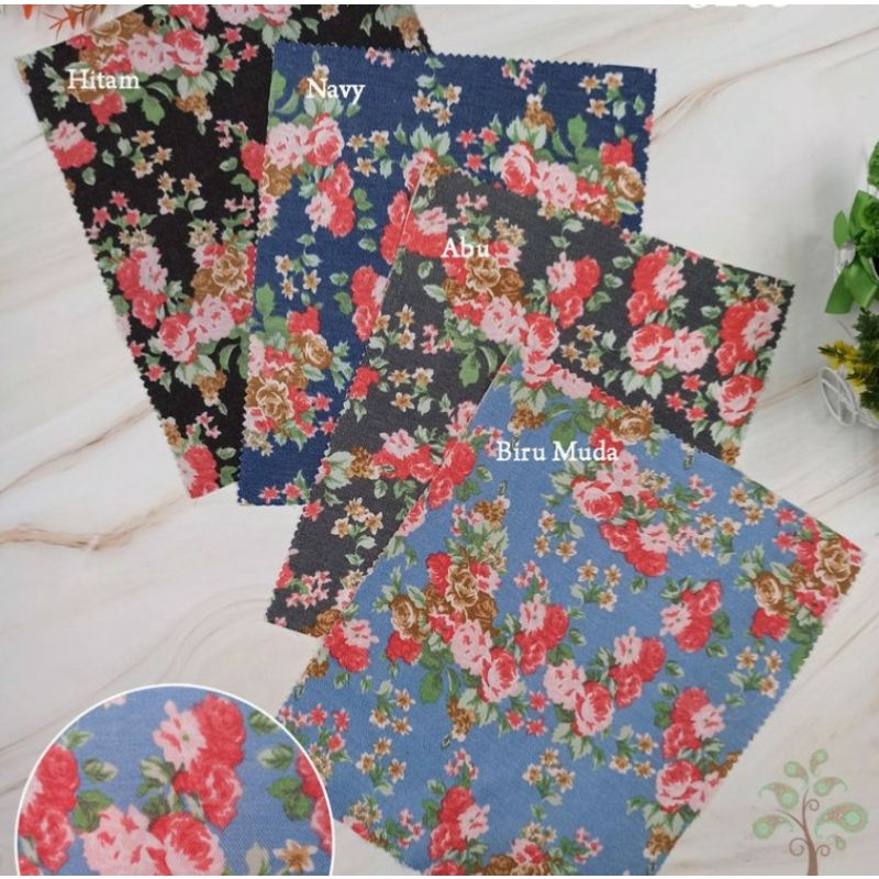 Kain Jeans Motif Potongan