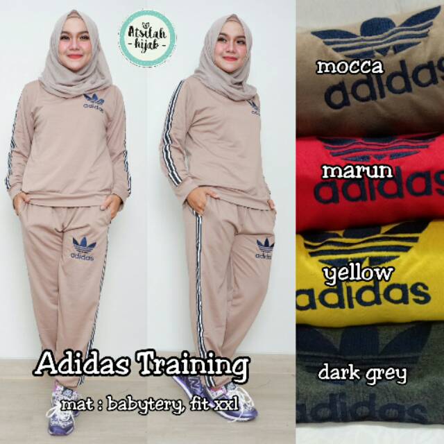 baju set adidas