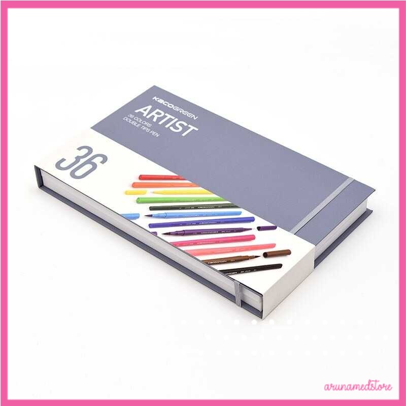 

KACO Water Color Pena Spidol Warna Dual Head Marker Pen 36 PCS - K1037