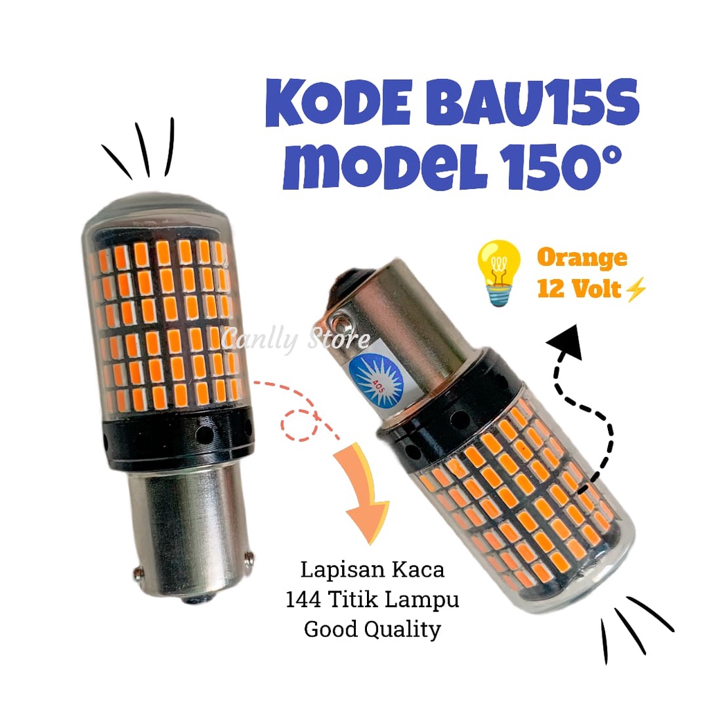 LAMPU SEIN MOBIL LED BAU15S SUPER BRIGHT