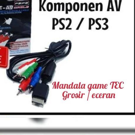 Kabel komponent ps2/ps3 5 colokan / kabel RCA komponen