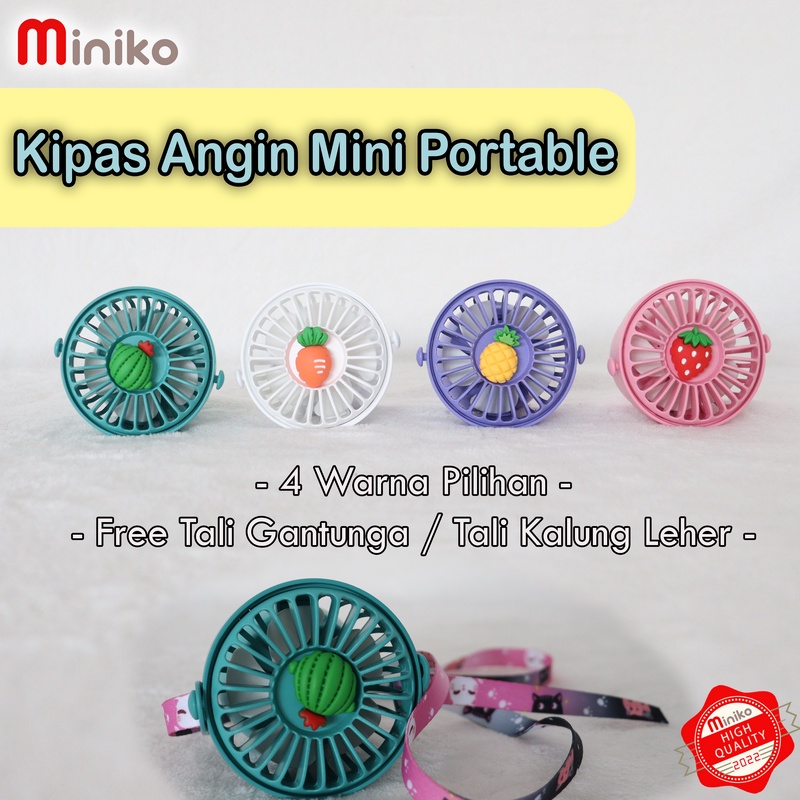 Kipas Angin Portable Tali kode HA-1258 / Kipas Angin karakter Lucu