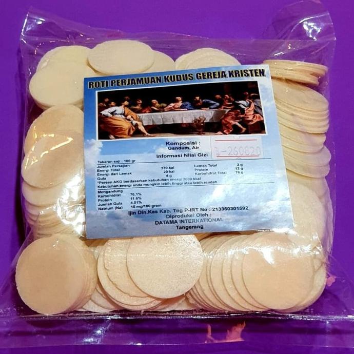 

Diskon Hosti Polos100 gr roti perjamuan kudus gereja kristen katholik murah Diskon
