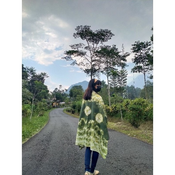 Unique Shibori Bakal Kain Shibori Handmade Hijau SLB