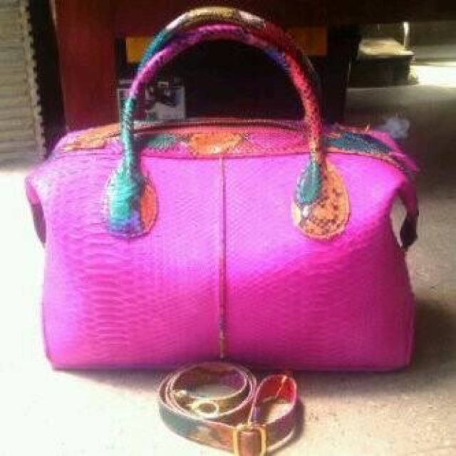 tas kulit python natalie