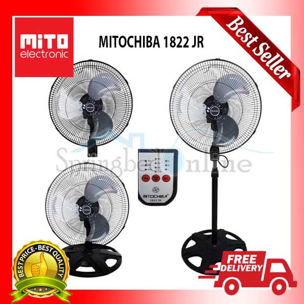 Kipas Angin Tornado 3in1 Remote by Mito - MT 1822 JR