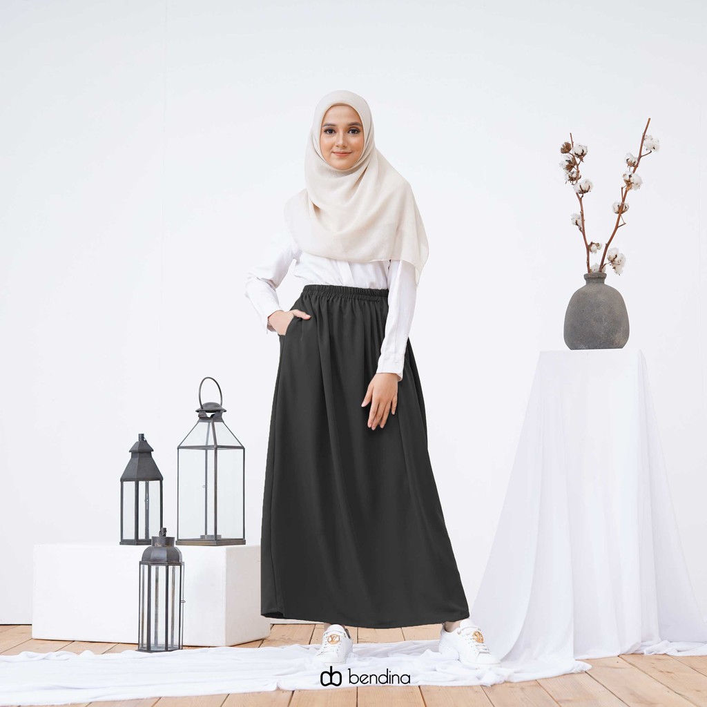 THISISBENDINA Rok Panjang Polos Ironless ALENA Skirt All Size