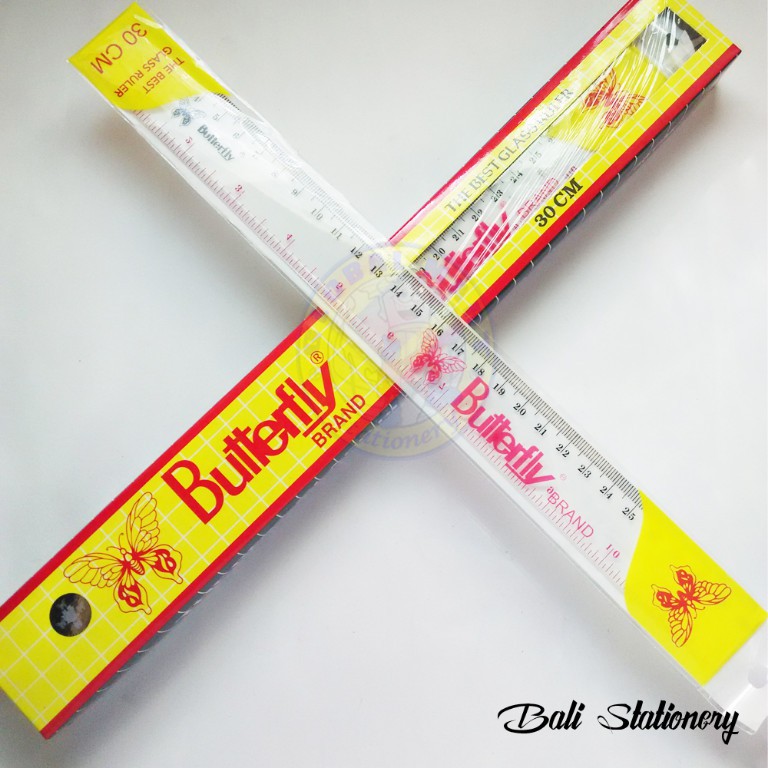 

Penggaris plastik butterfly 30cm