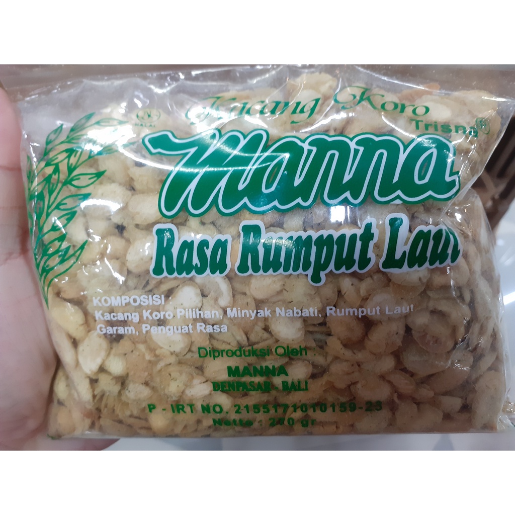 KACANG KORO MANNA 150GR ASLI BALI