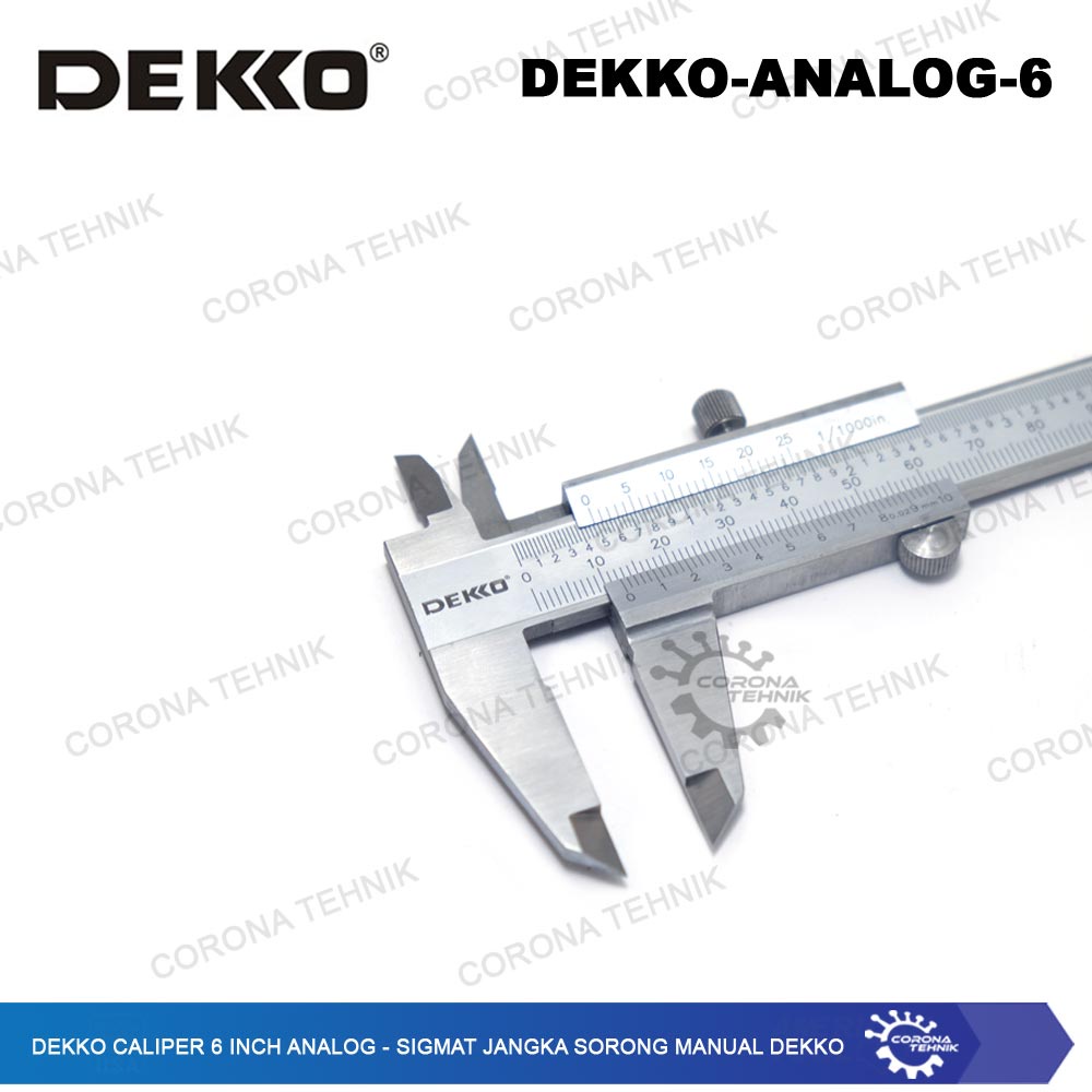 Sigmat Jangka Sorong Manual Dekko - Dekko Caliper 6 Inch Analog