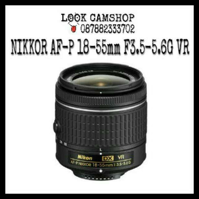 LENSA KAMERA DSLR NIKON NIKKOR AF-P 18-55mm 18-55 F3.5-5.6G VR FOR D3300 D3400 D5300 D5600 D7200