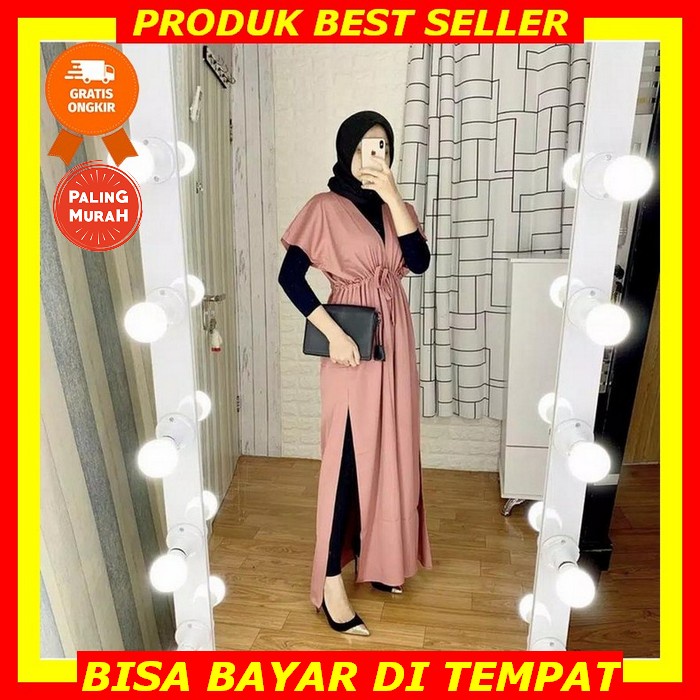 Gamis Terbaru Remaja 2021 Kekinian Busana Muslim Baju Dress Gamis Syari Wanita Lebaran Terbaru 2022 