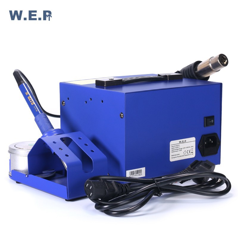 WEP 862BD++ 2 IN 1 USB PORT Welding Machine Blower Uap Soldering Iron