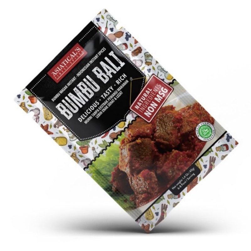

ASIATICALS BUMBU BALI BUMBU DAPUR INSTAN NON MSG 40 g