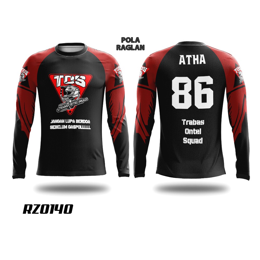 Kaos Jersey Trail Motocross Motor Cross Racing Custom RZ0140