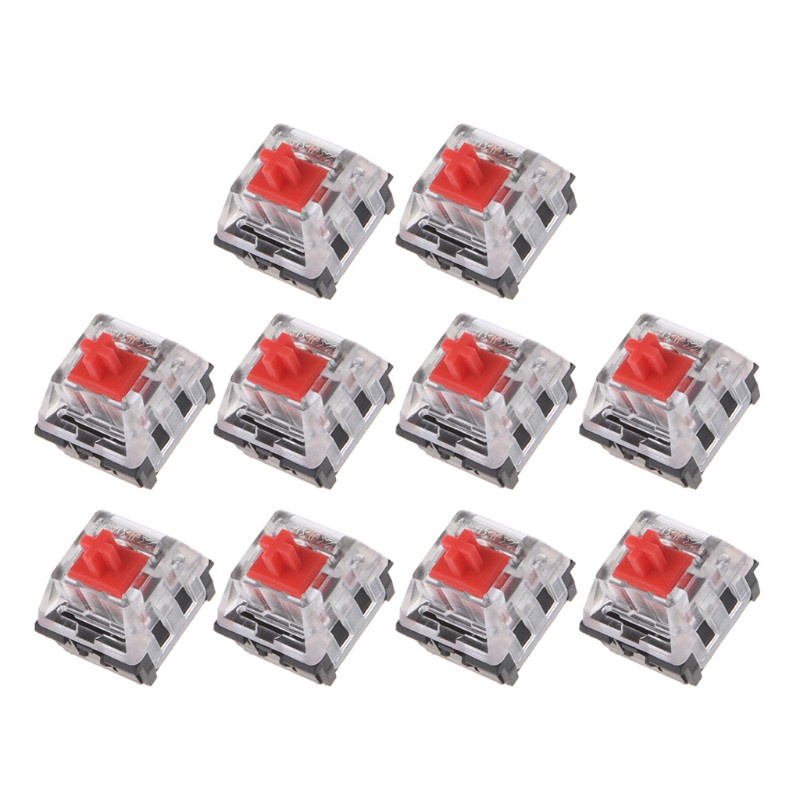 zzz 10Pcs 3 Pin Mechanical Keyboard Switch RED for Cherry MX Keyboard Tester Kit