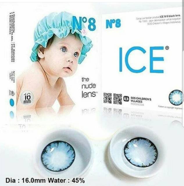 [ Normal ] S0FTLENS ICE N8 COLOR 16mm BY X2 Exoticon