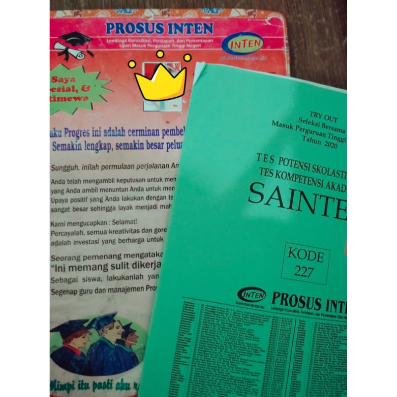 BUKU PROGRESS INTEN SAINTEK 2020