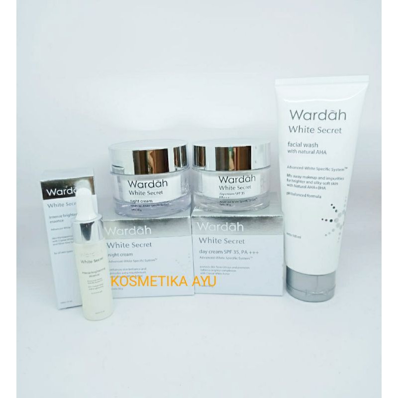 WARDAH White Secret Paket Series / cream Wardah Pemutih /Paket B