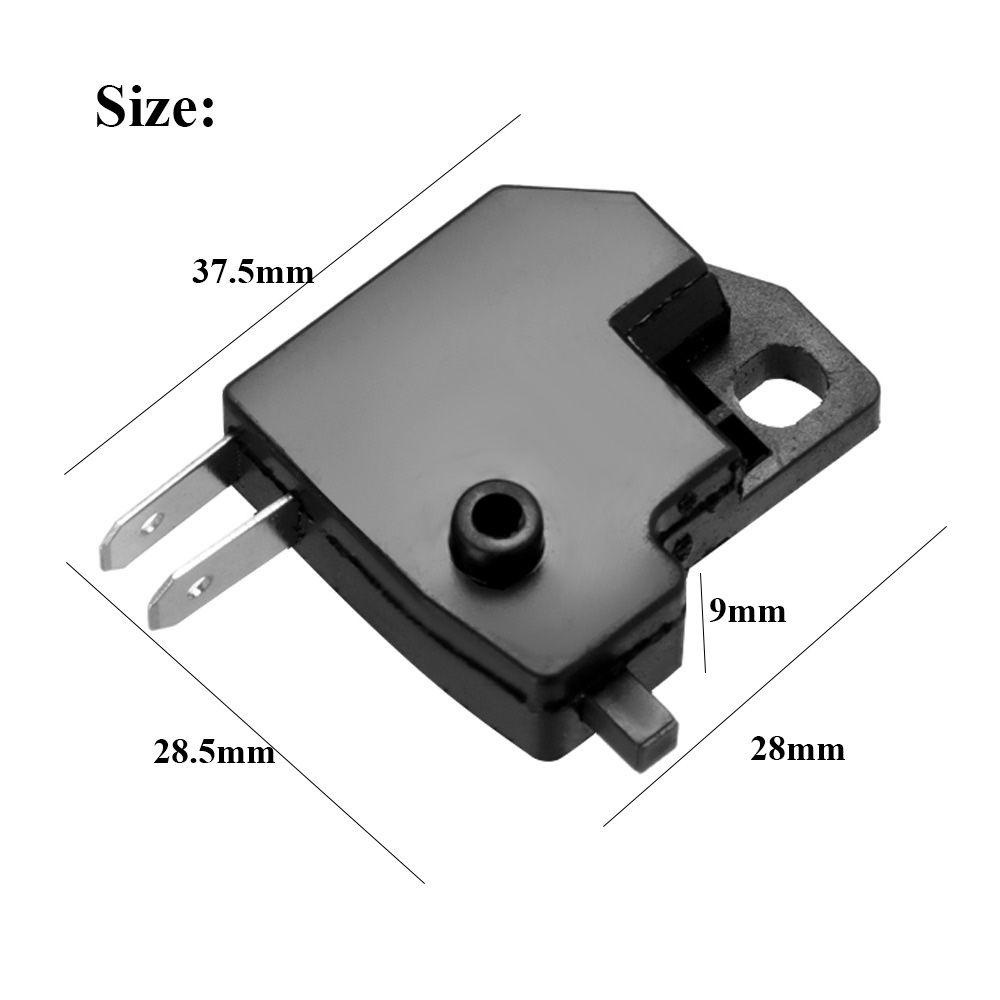 R-FLOWER 1/5/10pcs Stop Rem Depan Hitam Universal Rem Stop Suku Cadang Tombol Tekan Saklar