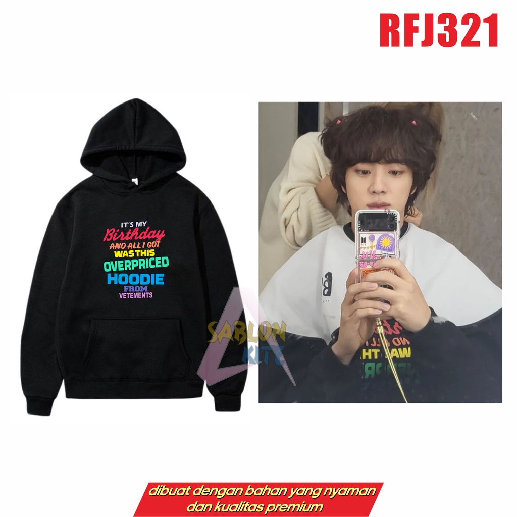 MURAH!!! HOODIE MY BIRTHDAY RFJ321 SEOKJIN