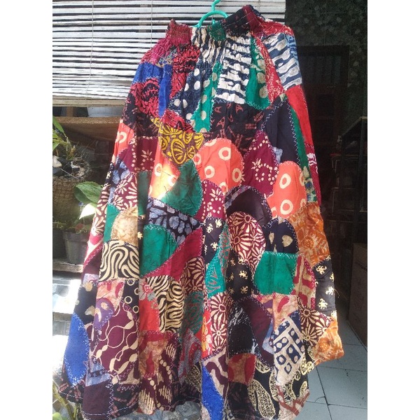 Rok Payung Perca Batik Kodian