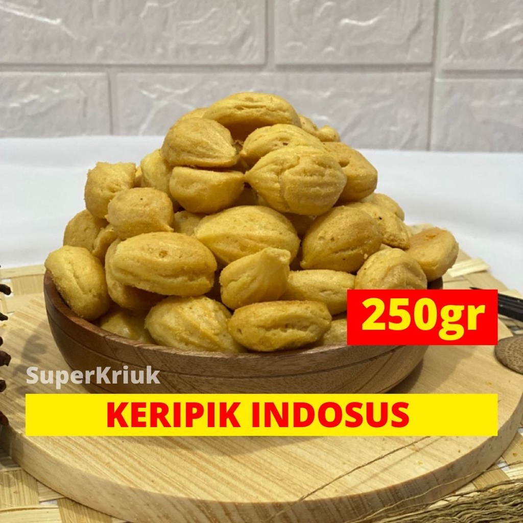 

Sus Kering Cemilan Murah Gurih dan Renyah 250 gr