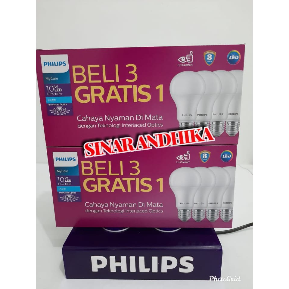 LAMPU PHILIPS LED 10 WATT PACK