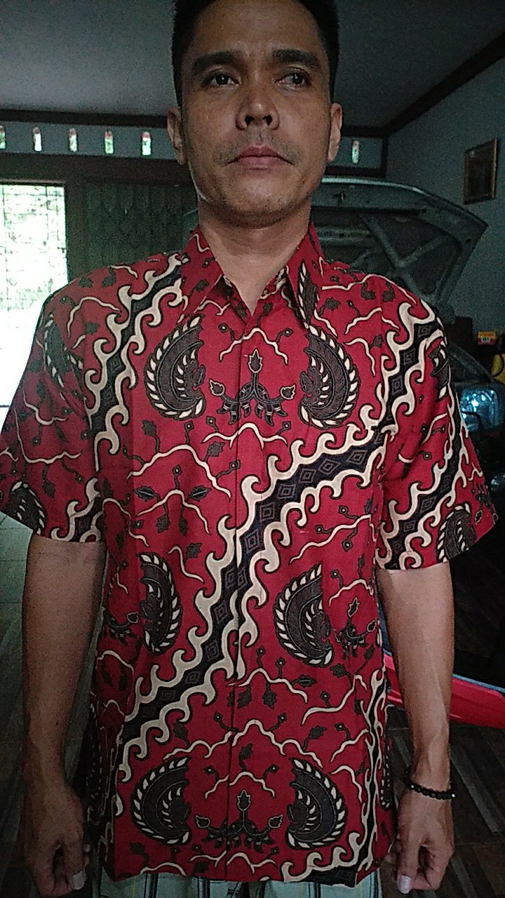 Kemeja Batik Prabu Exclusive Bahan Katun Baturaden Reguler Fit C1