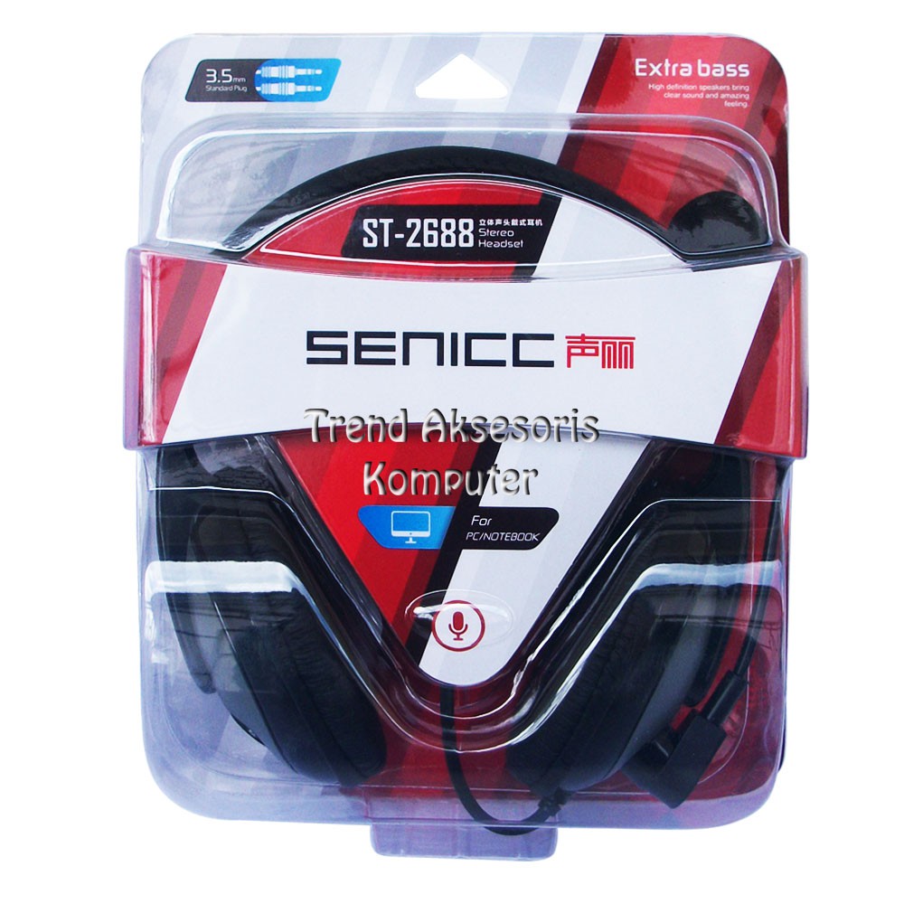 Senic ST-2688 Headset Multimedia with Mic / Micro Kingdom MK2688
