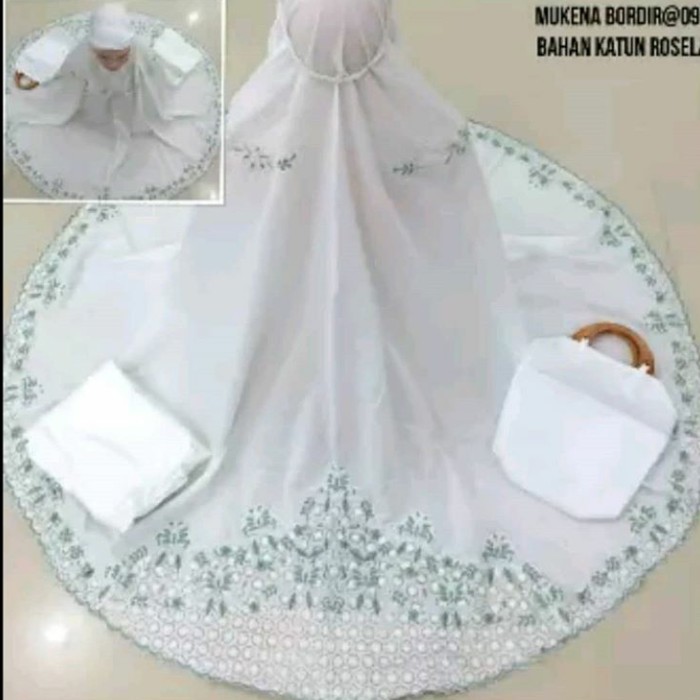 Mukena Katun Rosella Bordir Prada